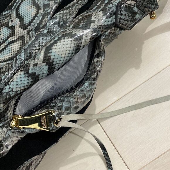 Aimee Kestenberg Women's Snakeskin Pebble Leather & Suede Tuscany Hobo Bag - Picture 4 of 6